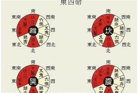 东四命西四命算法|东四命卦和西四命卦的速查表